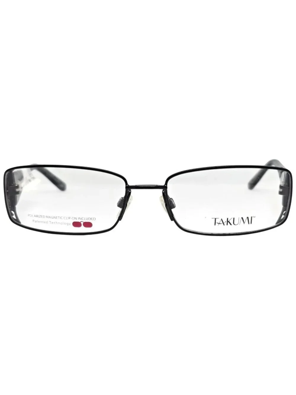 Takumi T9922 Eyeglass Frames 55-17-135 Black Rectangle Full Rim Women's Optical